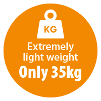 extreamly light weight only 35kg