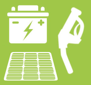 Hybrid battery technology, battery power only or combined with engine power