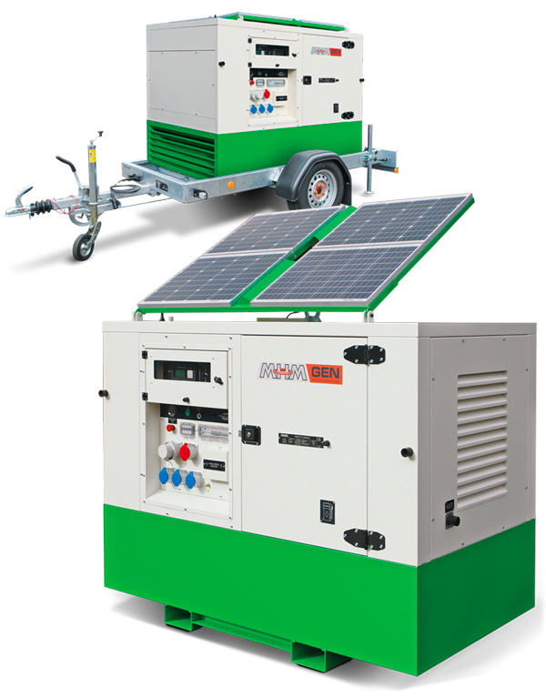 MG 1000 SHH Solar Hybrid Battery Diesel Generator