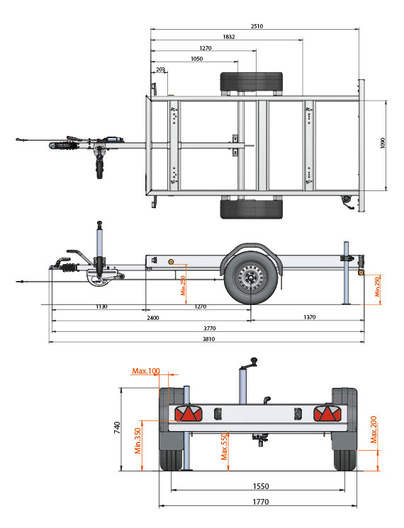 RT3 1800kg Diagram